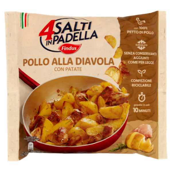 4 Salti in Padella Findus Pollo alla Diavola con Patate 500 g