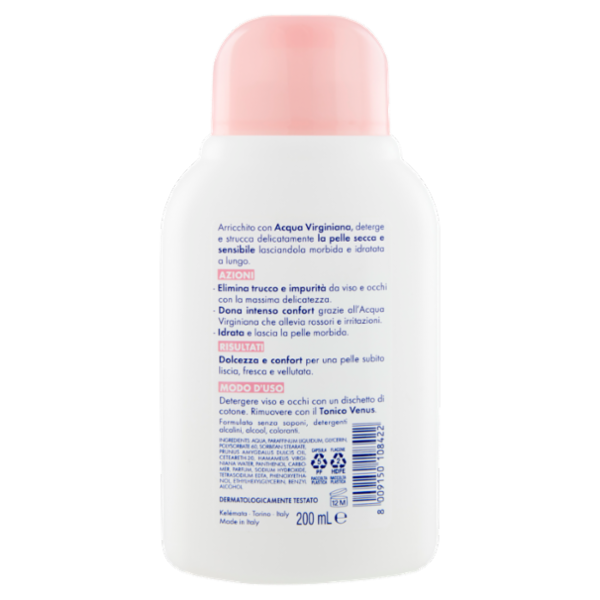 Venus Latte Detergente Addolcente Pelli Secche e Sensibili 200 mL