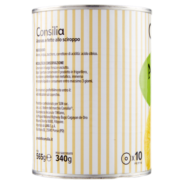 Consilia Ananas allo Sciroppo 565 g