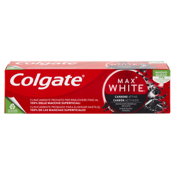 Colgate dentifricio sbiancante minerale Max White Carbon 75 ml