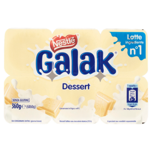 NESTLÉ Galak Dessert 6 x 60 g
