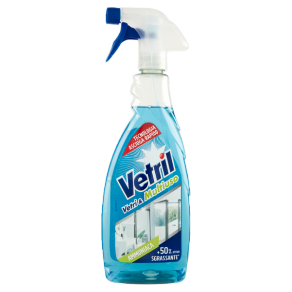 Vetril Vetri e Multiuso Ammoniaca Sgrassante 650 ml