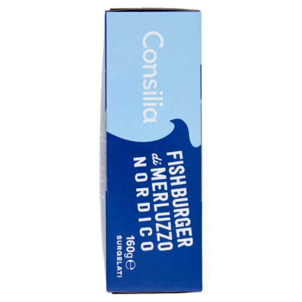 Consilia Fish Burger di Merluzzo Nordico Surgelato 2x80 g