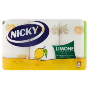 Nicky Limone Carta Cucina 6 Pz