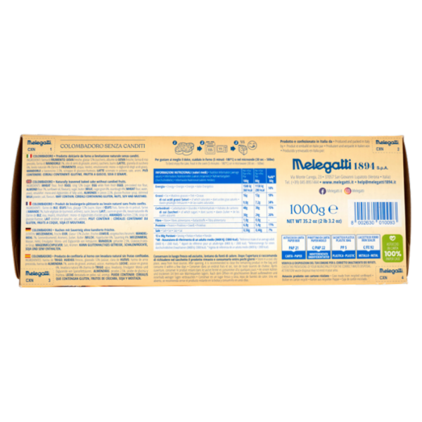 Melegatti 1894 Colombadoro Senza Canditi 1000 g