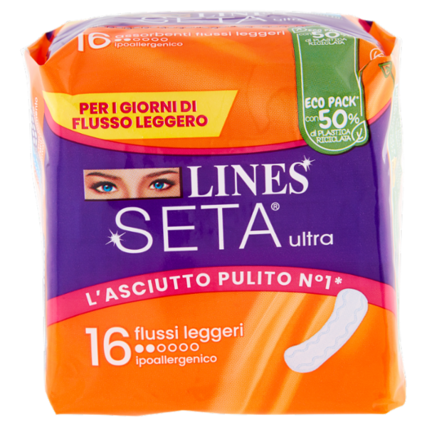 Lines Seta ultra flussi leggeri 16 pz