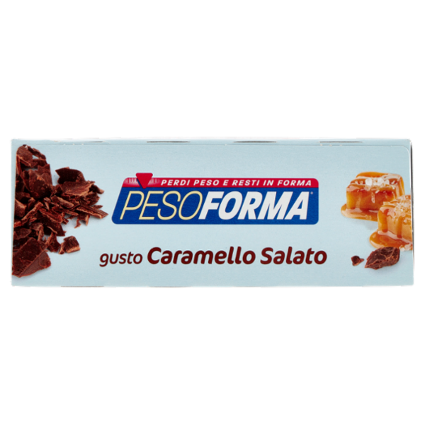 Pesoforma gusto Caramello Salato, pasto sostitutivo ricco di fibre, 225kcal per pasto, 12 x 31 g