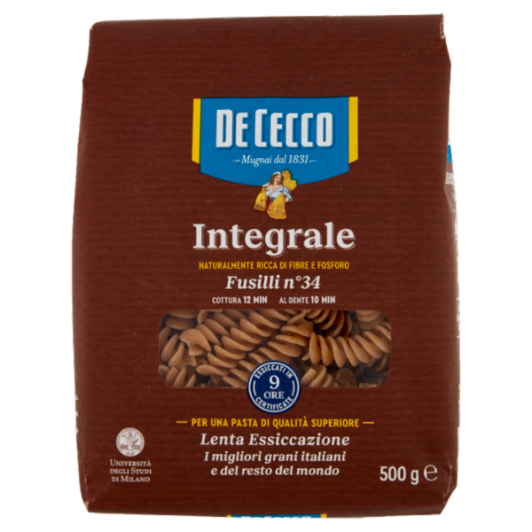 De Cecco Integrale Fusilli n° 34 500 g
