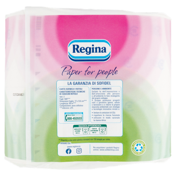 Rotoloni Regina Eco carta igienica 4 rotoli
