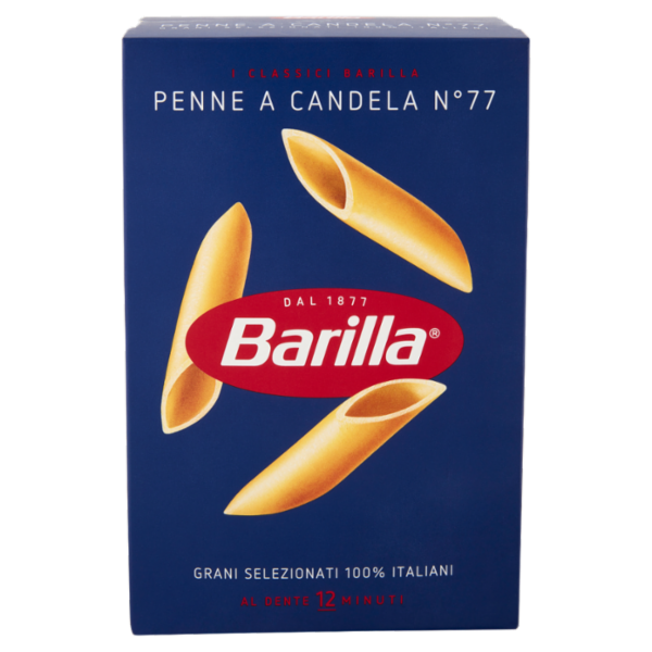 Barilla Pasta Penne a Candela n.77 100% Grano Italiano 500g