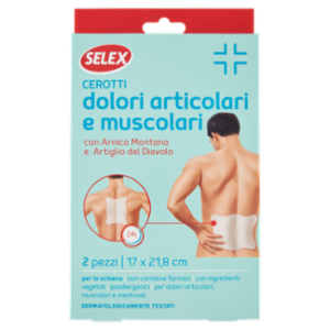 Selex Cerotti Per Dolori Articolari e Muscolari 17x21,8 Cm 2 Pezzi