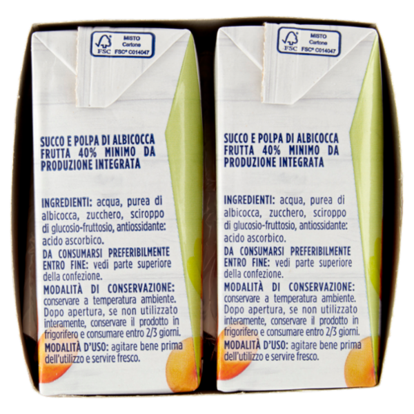 IL GIGANTE Succo e Polpa di Albicocca 6 x 200 ml