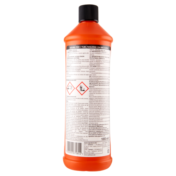 Mr Muscle Idraulico Gel, Disgorgante per tubi e Scarichi,1000 ml