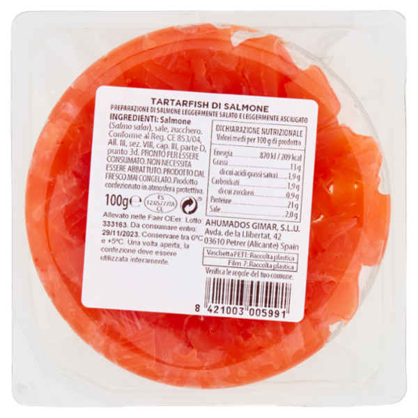 Gimar Tar Tar Fish Salmone 100 g