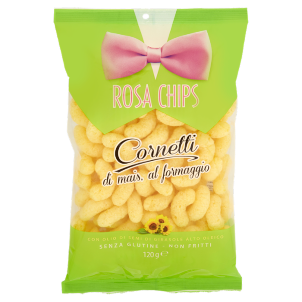 Rosa Chips Cornetti di mais, al formaggio 120 g