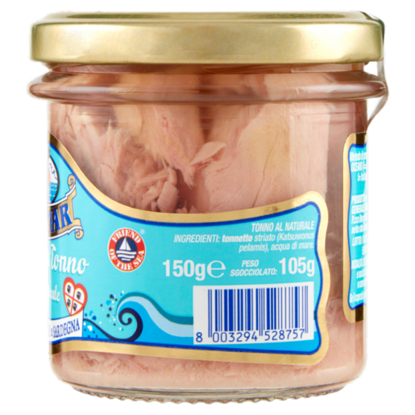Asdomar Filetti di Tonno al naturale in Acqua di Mare di Sardegna 150 g