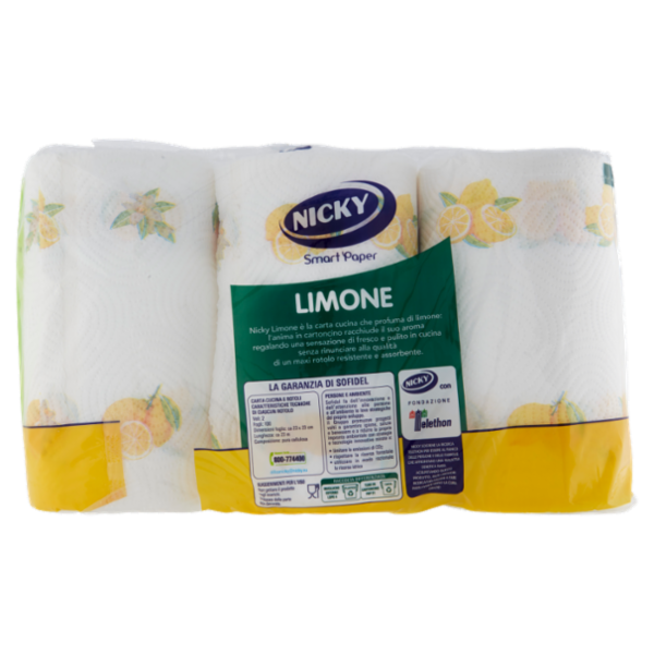 Nicky Limone Carta Cucina 6 pz