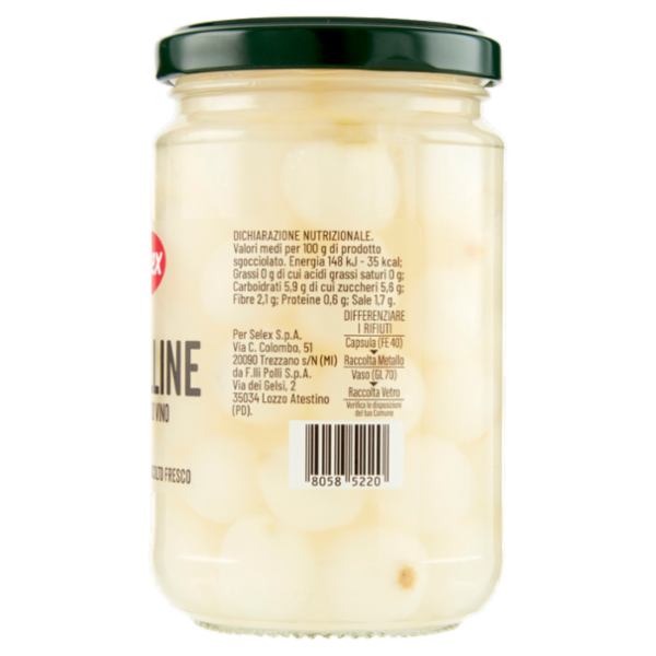 Selex Cipolline Aromatizzate con Aceto di Vino 300 g