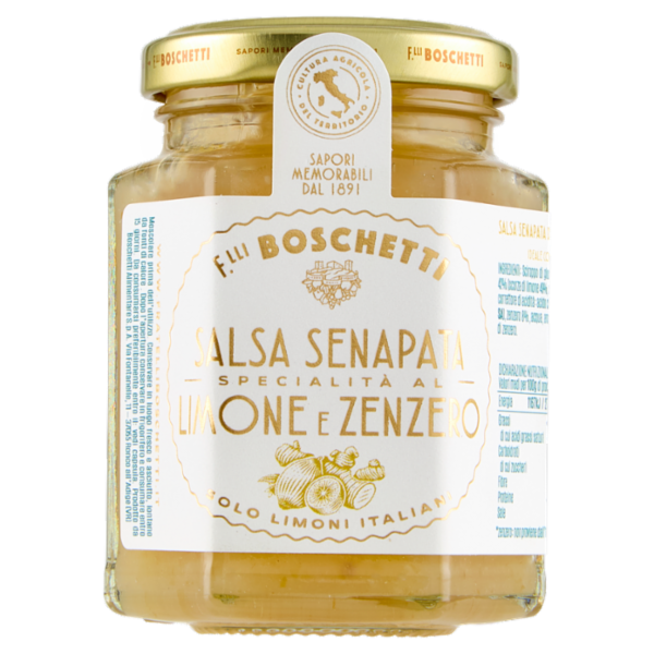 F.lli Boschetti Salsa Senapata Specialità al Limone e Zenzero 130 g