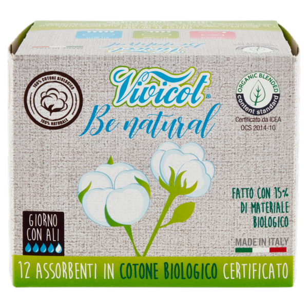 Vivicot Be natural Giorno con Ali 12 pz
