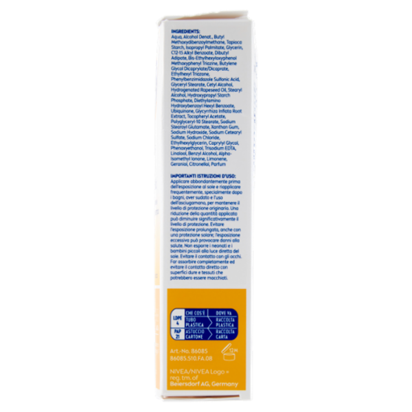 Nivea Sun UV Viso Anti-Età Q10 Pelle normale/secca 30 Alta 50 ml