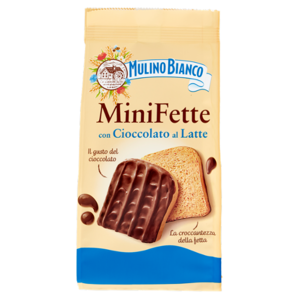 Mulino Bianco Mini Fette con Cioccolato al latte 110 g