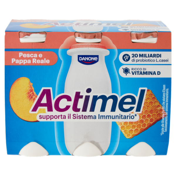 Actimel pesca pappa reale 6 x 100 g