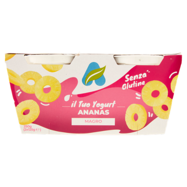 Centrale del Latte Alessandria e Asti il tuo Yogurt Ananas Magro 2 x 125 g