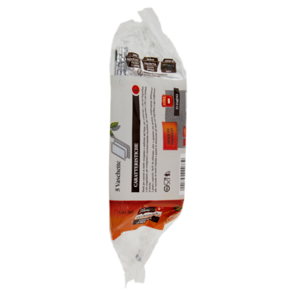 Rapid Cuocere e Conservare Vaschette in Alluminio con coperchi 1 Porzione 5 pz