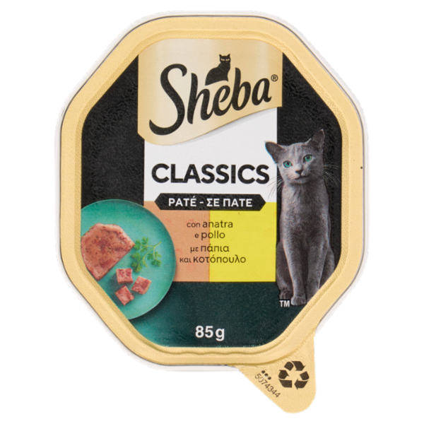 Sheba Classics Patè Cibo Umido Gatto con Anatra 85 g