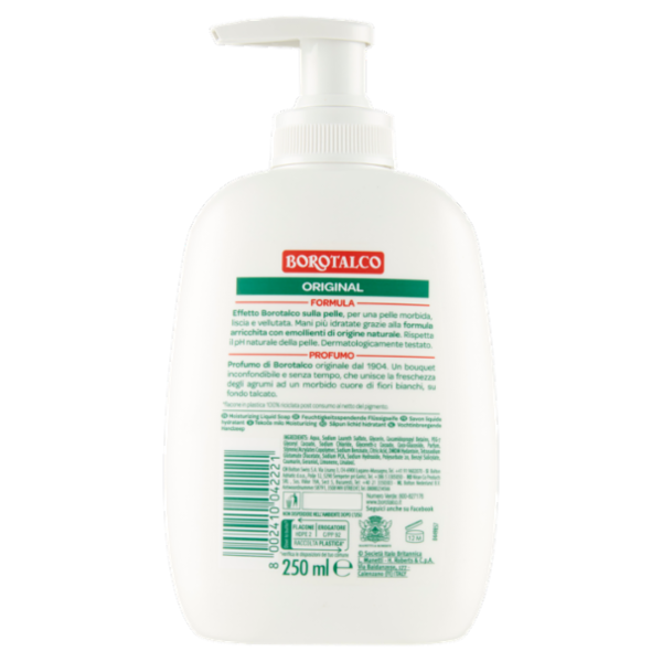 Borotalco Profumo di Borotalco Original Sapone Idratante 250 ml