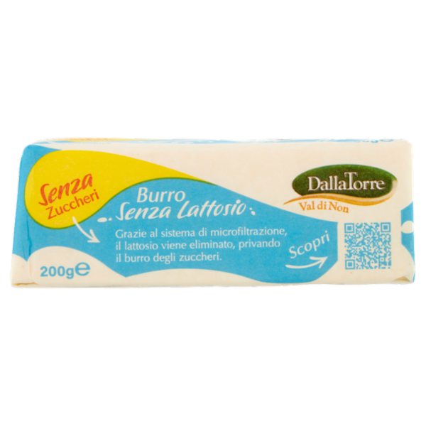 DallaTorre Burro Senza Lattosio Senza Zuccheri 200 g