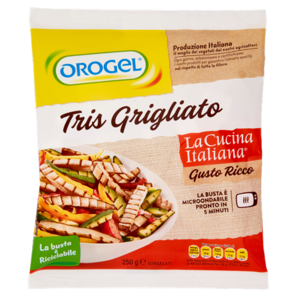 Orogel La Cucina Italiana Tris Grigliato Surgelati 250 g