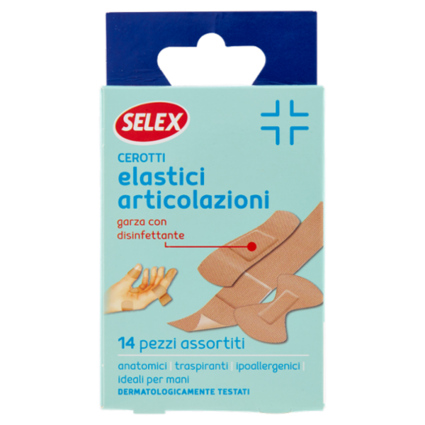 Selex Cerotti Extension per Dita e Mani in Cotone Elastico 3 Formati 14 pezzi