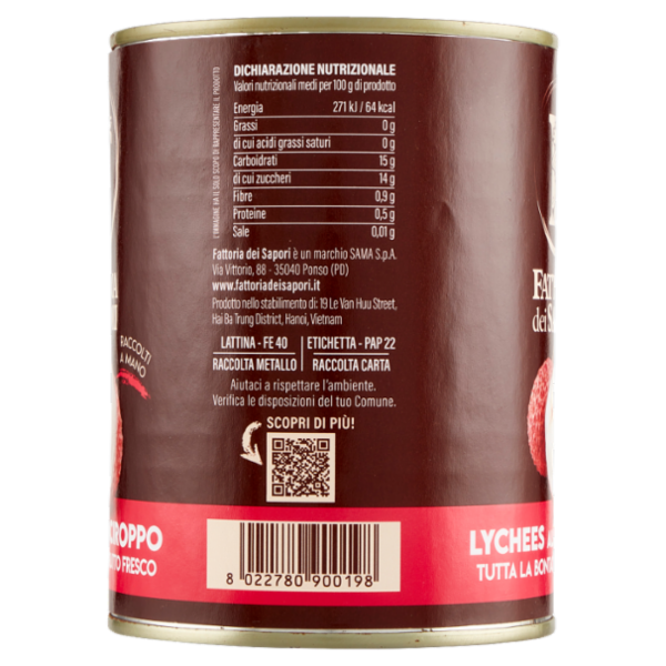 Fattoria dei Sapori Lychees allo Sciroppo 565 g