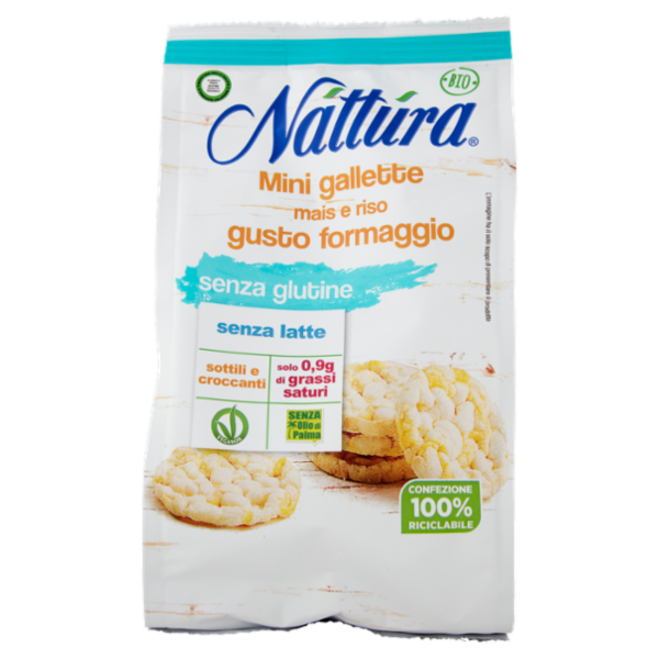 Náttúra Mini gallette mais e riso gusto formaggio Bio 30 g