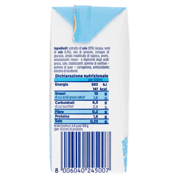 Valsoia Bontà e Salute Condisoia da cucina 200 ml