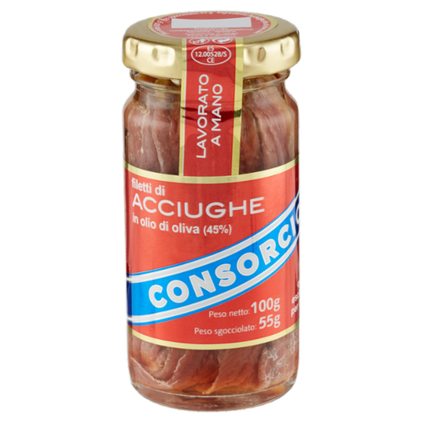Consorcio Filetti di acciughe in olio di oliva (45%) 100 g