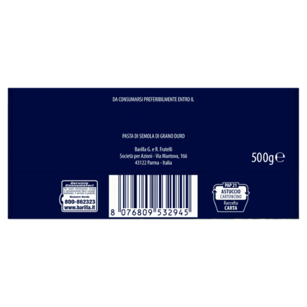 Barilla Pasta Specialità Trofie 100% Grano Italiano 500g
