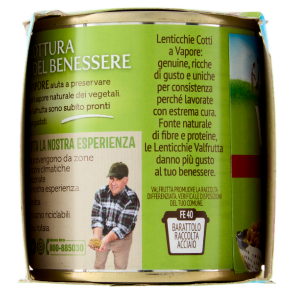 Valfrutta Cotti a Vapore Lenticchie 3 x 150 g