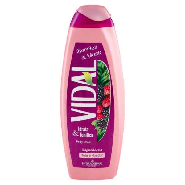 Vidal Berries & Musk Bagnodoccia Mora e Muschio 500 ml