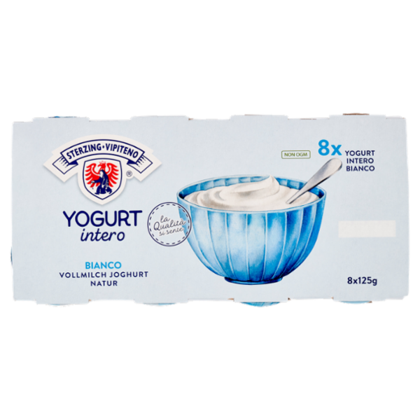 Sterzing Vipiteno Yogurt intero Bianco 8 x 125 g