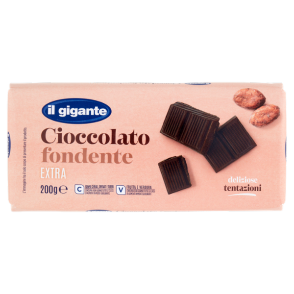 IL GIGANTE Cioccolato fondente Extra 200 g