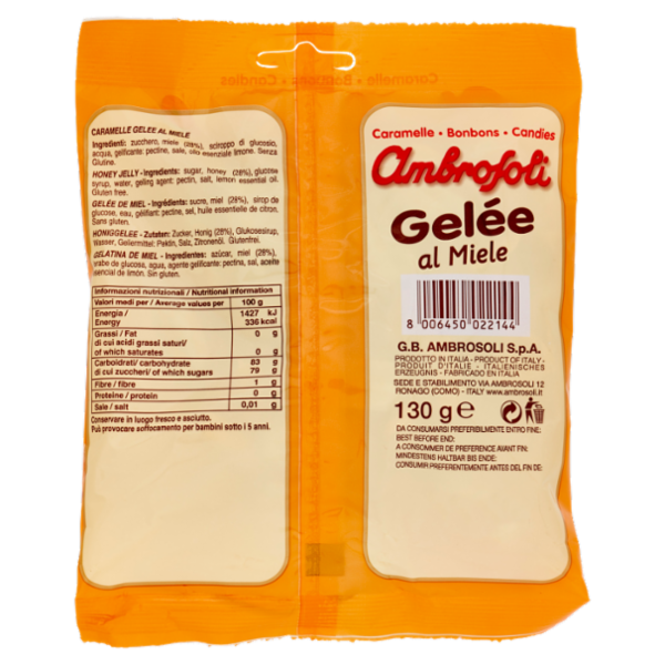 Ambrosoli Caramelle Gelée al Miele 130 g