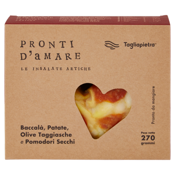 Tagliapietra Pronti d'Amare Baccalà, Patate, Olive Taggiasche e Pomodori Secchi 250 g