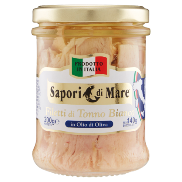 Sapori di Mare Filetti di Tonno Bianco in Olio di Oliva 200 g