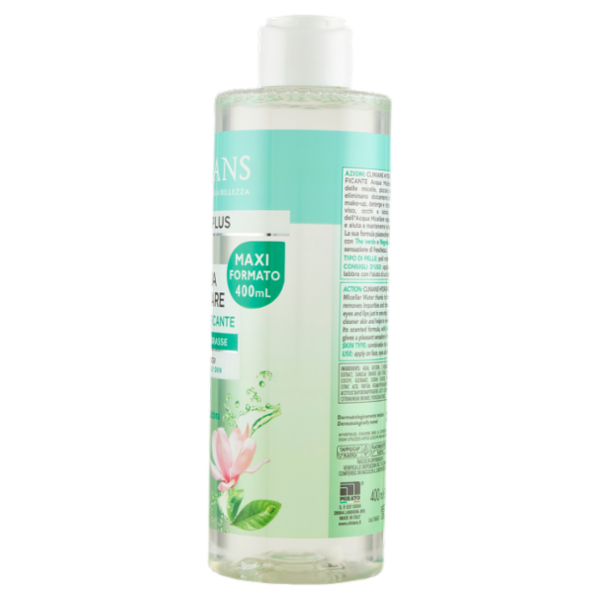 Clinians Hydra Plus Acqua Micellare Attiva Purificante Pelli Miste o Grasse 400 mL