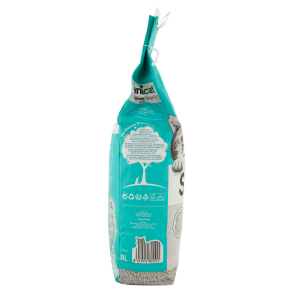 Sanicat Clumping White Lettiera agglomerante bianca 8 L