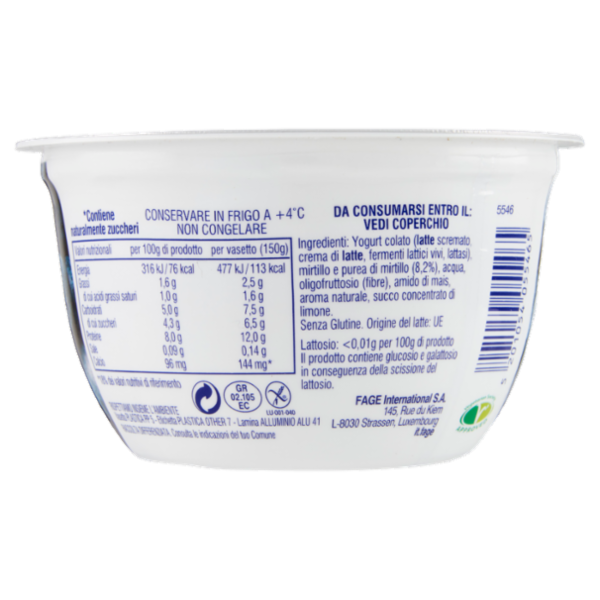 Fage TruBlend mirtillo 150 g