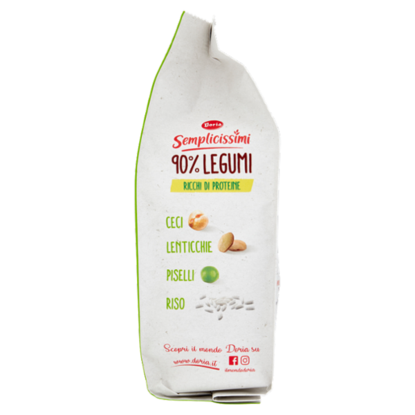 Doria Semplicissimi Legumi e Riso con Ceci, Lenticchie e Piselli 60 g